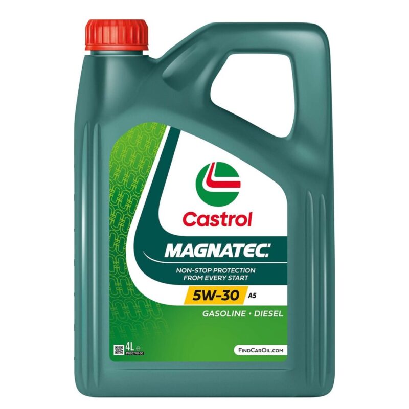 Garrafa de 4 litros de aceite de motor Castrol MAGNATEC 5W-30 A5, con especificación Ford WSS-M2C913-D.