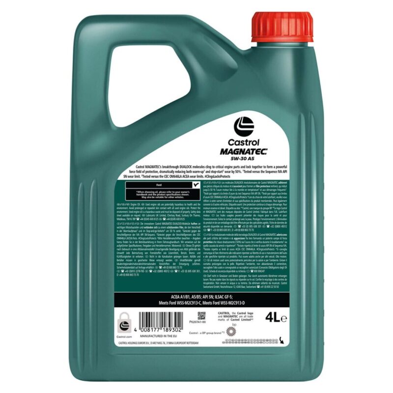 Castrol MAGNATEC 5W-30 A5 detras
