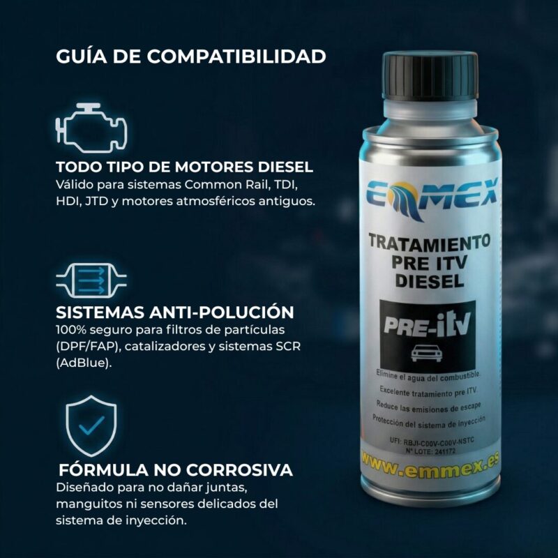 Compatibilidad Pre-ITV diesel EMMEX Compatibilidad Pre-ITV diesel EMMEX