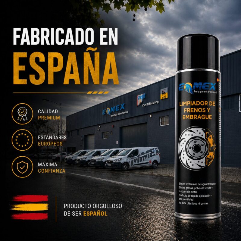Fabricado en España Limpiador de frenos y embragues EMMEX Fabricado en España Limpiador de frenos y embragues EMMEX