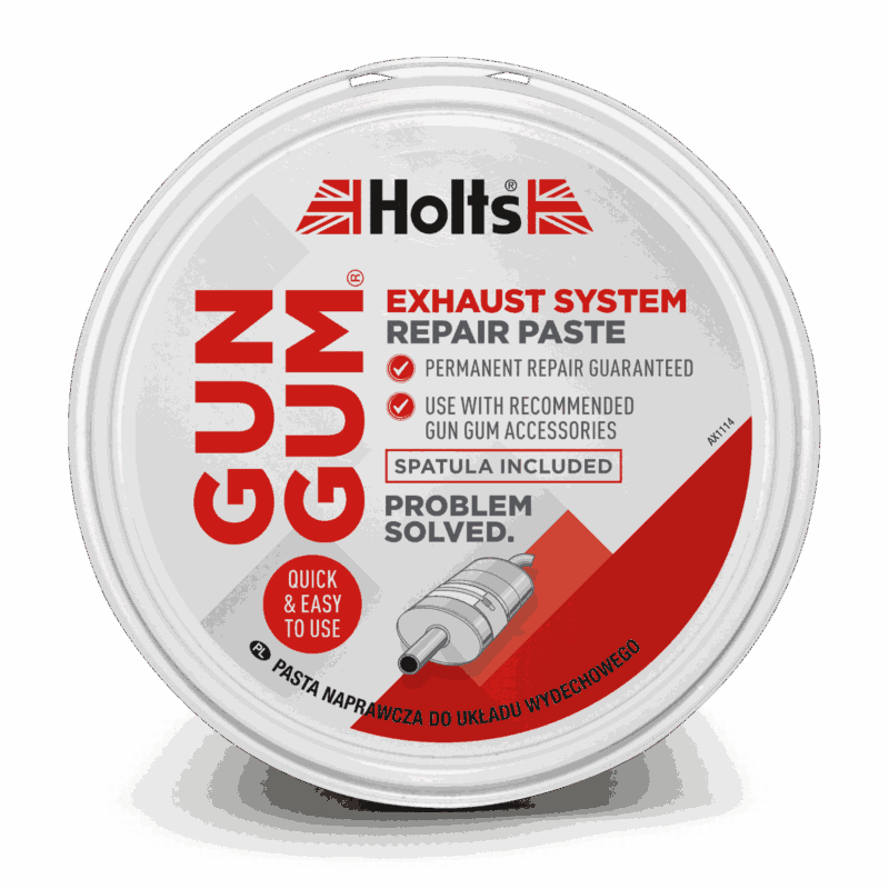 pasta-reparadora-escape-holts-gun-gum Bote de pasta reparadora de tubos de escape Holts Gun Gum.