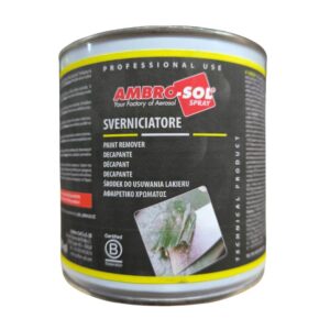 Lata de 750ml del decapante de pintura en gel de la marca Ambro-Sol.