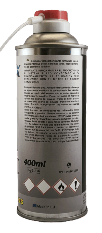 Limpiador de turbos – 400ml – Espuma descarbonizante, restaura rendimiento | EMMEX