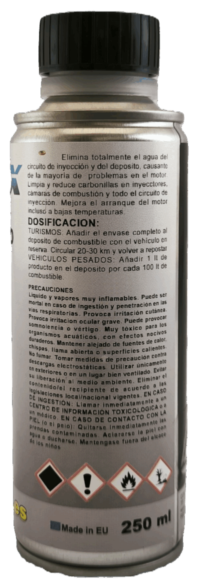 Tratamiento Pre-ITV diésel – 250ml – Reduce emisiones, limpia inyectores | EMMEX