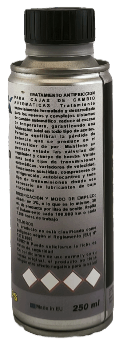 Tratamiento antifricción cajas automáticas – 250ml – Reduce desgaste 70% | EMMEX