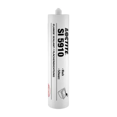 LOCTITE SI 5910 – Negro – Sellador de silicona para bridas flexibles con resistencia a aceites (-55°C a 200°C) | Loctite