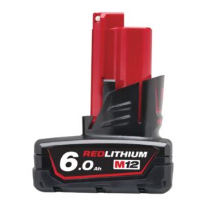 Batería M12™ 6.0Ah de Milwaukee (M12 B6) con tecnología REDLITHIUM™ y máxima autonomía