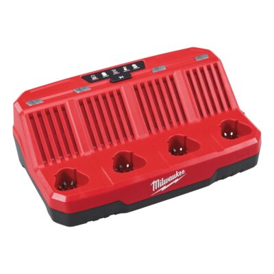 Cargador M12 C4 – 4 Puertos M12, Secuencial | Milwaukee