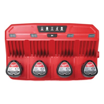 Cargador M12 C4 – 4 Puertos M12, Secuencial | Milwaukee
