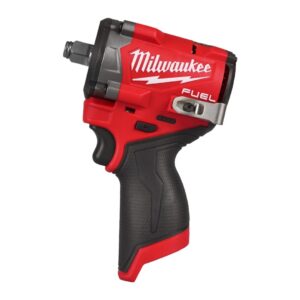 Llave de impacto subcompacta M12 FUEL™ Milwaukee M12 FCIWP12G3-0, recepción ½″ con pin detent, ultra compacta.