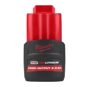 Batería compacta M12™ HIGH OUTPUT™ 2.5Ah de Milwaukee (M12 HB2.5) resistente a químicos