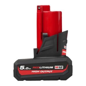 Batería M12™ HIGH OUTPUT™ 5.0Ah de Milwaukee (M12 HB5) con carcasa resistente y alta potencia