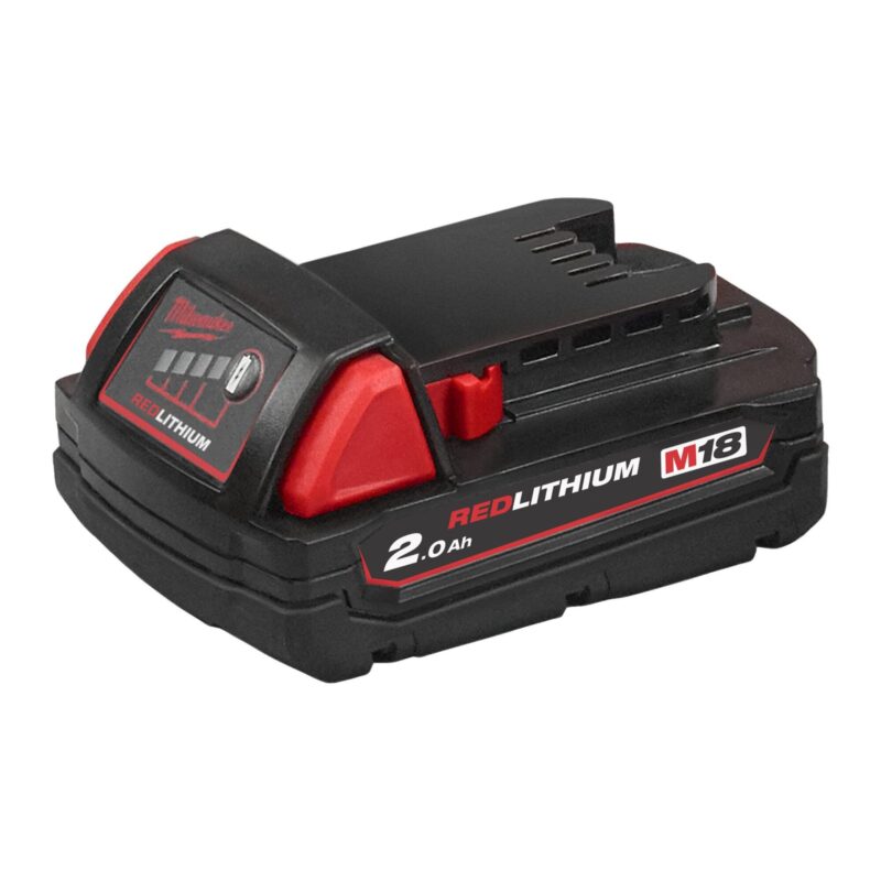 Batería compacta y ligera M18™ 2.0Ah de Milwaukee (M18 B2).