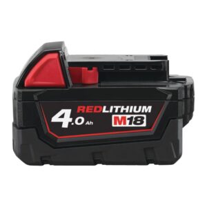 Batería estándar M18™ 4.0Ah de Milwaukee (M18 B4) con tecnología REDLITHIUM™