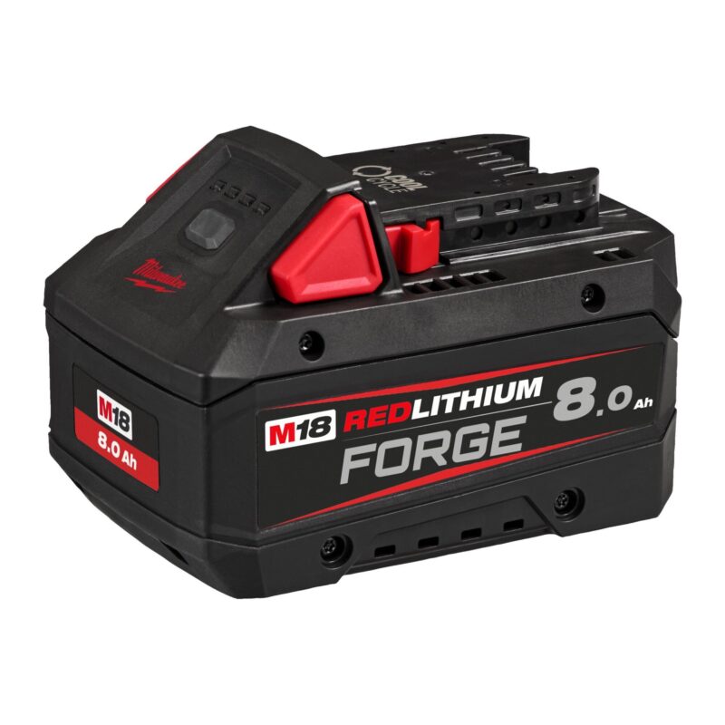 Batería M18 FORGE™ 8.0Ah de Milwaukee (M18 FB8), con tecnología COOL-CYCLE™ y alta potencia
