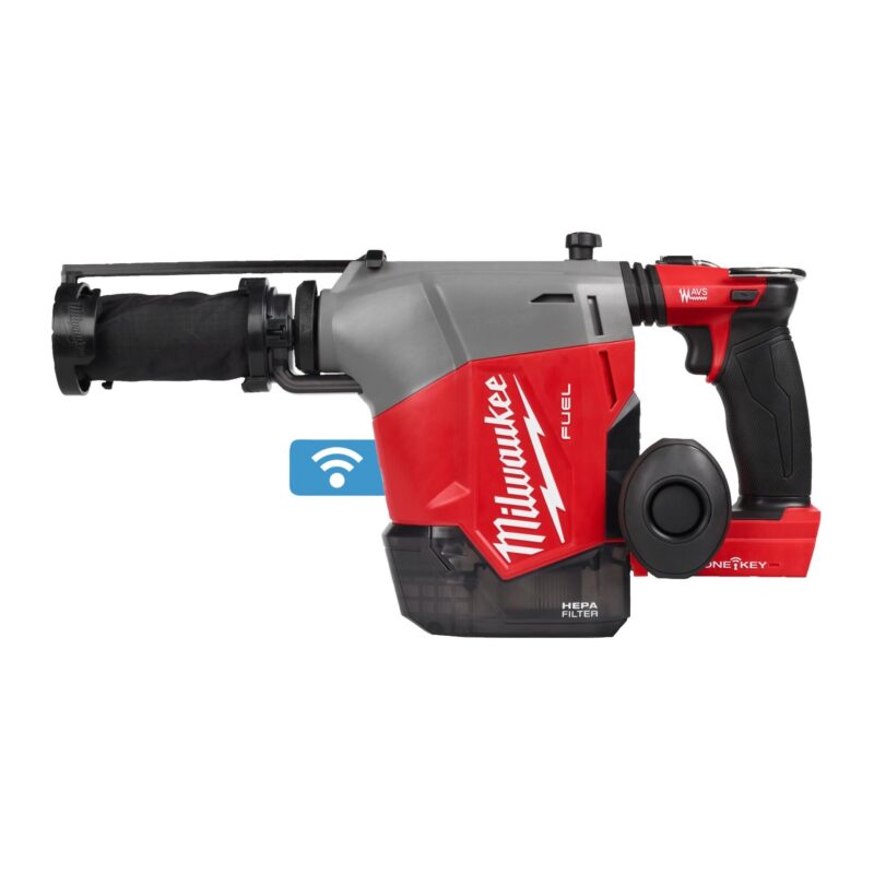 Martillo rotativo SDS-Plus M18 FUEL™ Milwaukee M18 FHAFOH16-0X, 16mm, con extractor de polvo HEPA integrado y sistema AUTOSTOP™