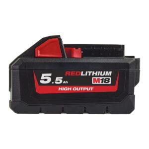 Batería M18™ HIGH OUTPUT™ 5.5Ah de Milwaukee (M18 HB5.5) con tecnología avanzada.