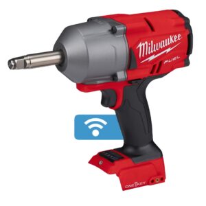 Llave de impacto de alto par M18 FUEL™ ONE-KEY™ Milwaukee M18 ONEFHIWF12E-0X, recepción ½″ con anillo y eje extendido.