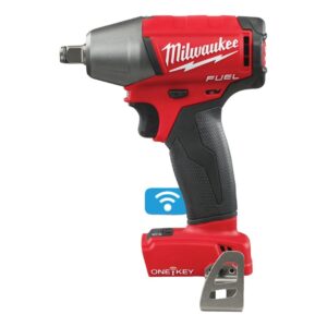 Llave de impacto compacta M18 FUEL™ ONE-KEY™ Milwaukee M18 ONEIWF12-0X, recepción ½″ con anillo, 300Nm.