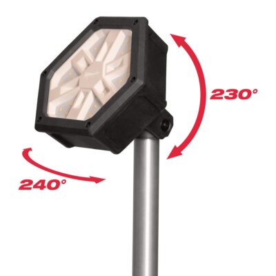 Trípode LED M18 SAL2 – Luz 2800lm, Mástil +2.2m | Milwaukee