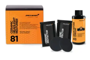 Kit de restauración de faros McLaren MCL7315 con protector cerámico.