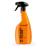 Botella de spray limpia llantas McLaren MCL3041 con efecto de cambio de color.