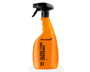 Botella de abrillantador de neumáticos McLaren MCL2983 para acabado brillo showroom