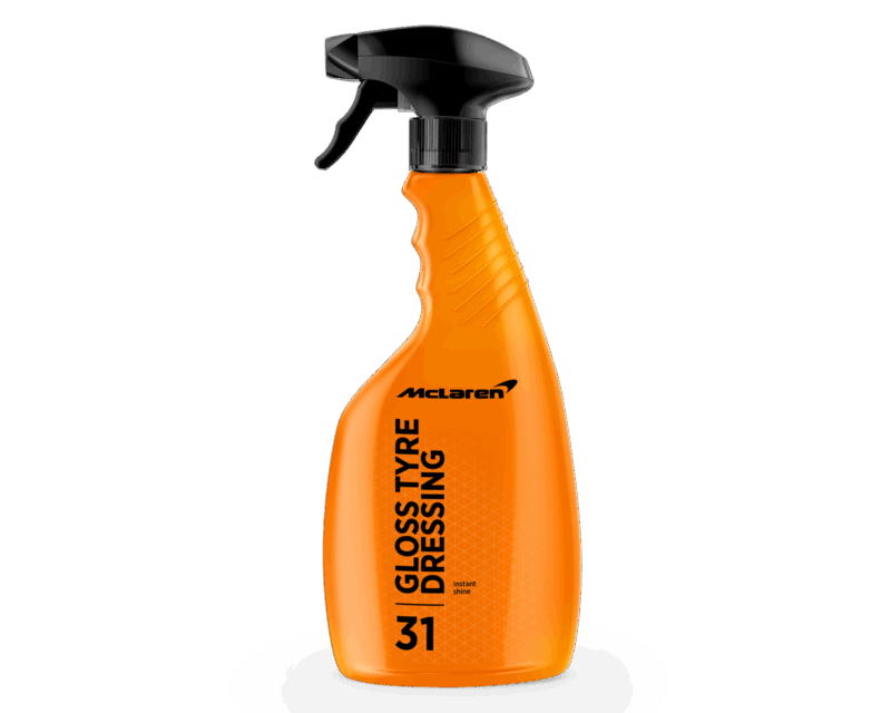 Botella de abrillantador de neumáticos McLaren MCL2983 para acabado brillo showroom