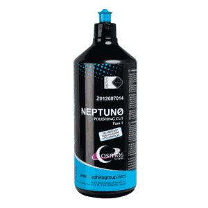 Botella de 1 litro del pulimento de corte rápido Neptuno, paso 1 del sistema de pulido COSMOS de Zaphiro.