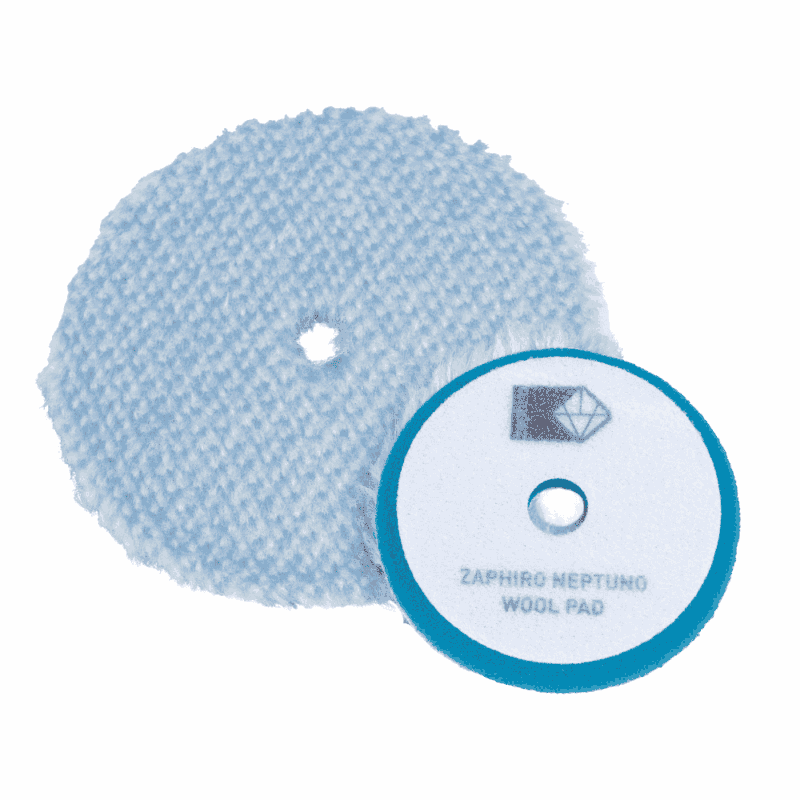 Boina de lana de 150mm y de 100mm para pulido de corte Neptuno Wool Pad de Zaphiro, para el sistema COSMOS.