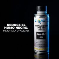 Envase de 250ml del Tratamiento Pre ITV Diésel EMMEX, un aditivo de última generación para limpiar el sistema de inyección, eliminar agua, reducir emisiones y mejorar el rendimiento de motores diésel.
