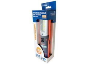 Linterna de trabajo LED recargable Picoya de 1300 lúmenes con base magnética.