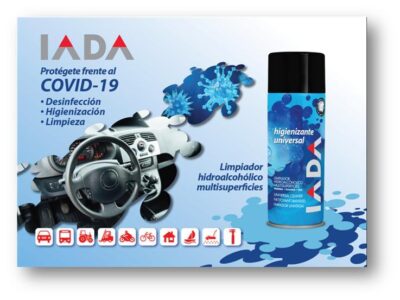Higienizante Hidroalcohólico Spray 400ml – Limpieza y Protección | IADA
