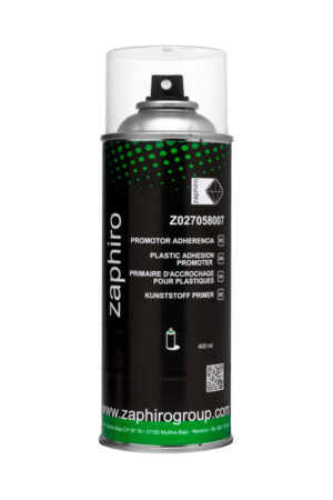 Lata de spray de la imprimación promotora de adherencia para plásticos de la marca Zaphiro.