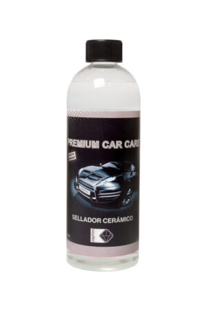 Botella del sellador cerámico en spray de Zaphiro para el mantenimiento y brillo del coche.