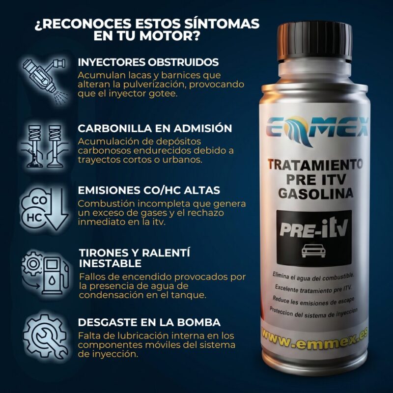 Sintomas Pre ITV Gasolina EMMEX Sintomas Pre ITV Gasolina EMMEX
