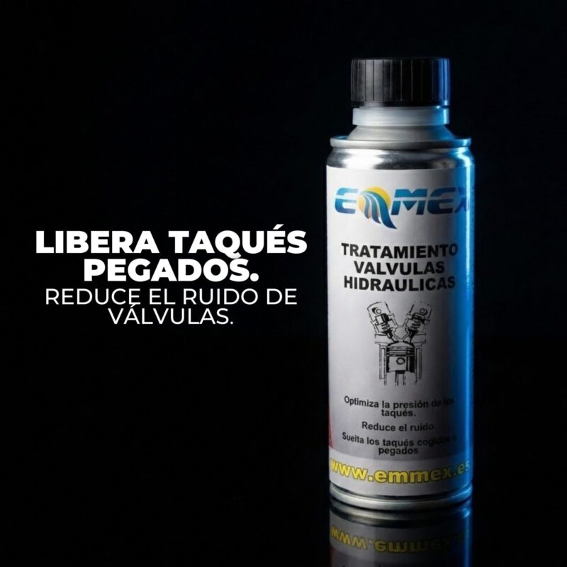 Bote de 250ml de tratamiento para válvulas y taqués hidráulicos EMMEX.