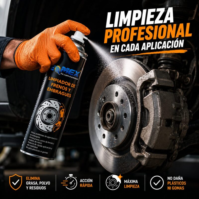 Uso real Limpiador de frenos y embragues EMMEX Uso real Limpiador de frenos y embragues EMMEX