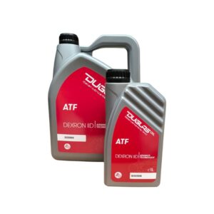 Botella de 1 litro y garrafa de 5 litros de aceite ATF DEXRON IID de Duglas Oil.