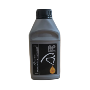 Botella de 500ml de líquido de frenos de competición Radi-CAL R1 de la marca AP Racing.