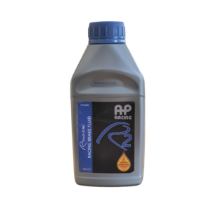 Bote de 500ml del líquido de frenos de competición para altas temperaturas AP Racing Radi-CAL R2.