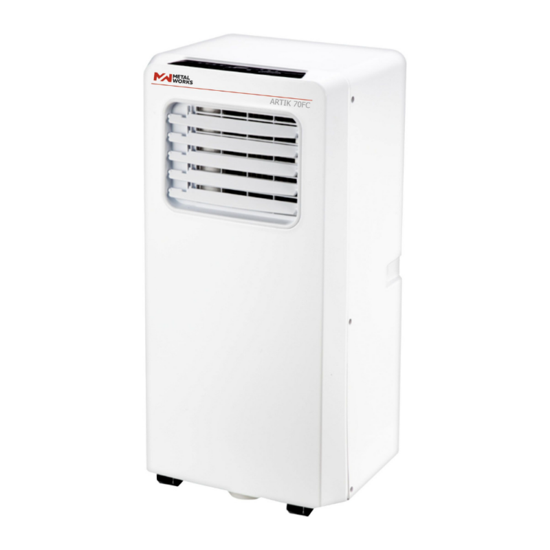 Aire acondicionado portátil compacto 4 en 1 con mando a distancia Metalworks ARTIK 70 FC.