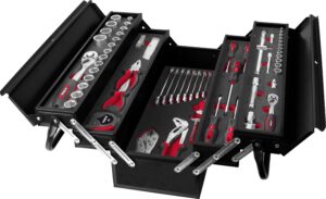 Caja de herramientas BT86 con 86 piezas - Vista frontal