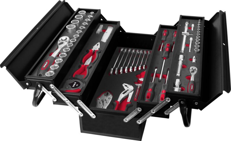 Caja de herramientas BT86 con 86 piezas - Vista frontal