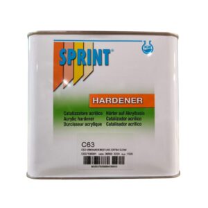 Lata de 2.5 litros del catalizador de secado extra lento C63 para barnices UHS de ICR Sprint.