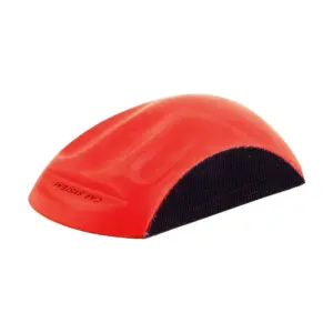 Taco de lijado manual amarillo de poliuretano Carsystem para discos de velcro de 150 mm.