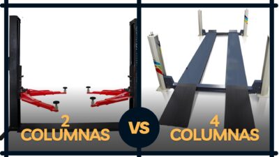 elevador 2 columnas vs 4 columnas