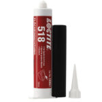 Envase de 50ml del formador de juntas anaeróbico Loctite 518 para uniones metálicas.