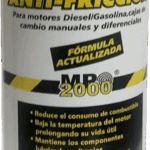 Botella de 250ml del tratamiento antifricción para metales MP2000, conocido como Pata Negra.