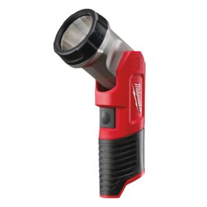 Linterna LED profesional Milwaukee M12 TLED-0, con cabezal rotativo y compatible con el sistema de baterías M12.